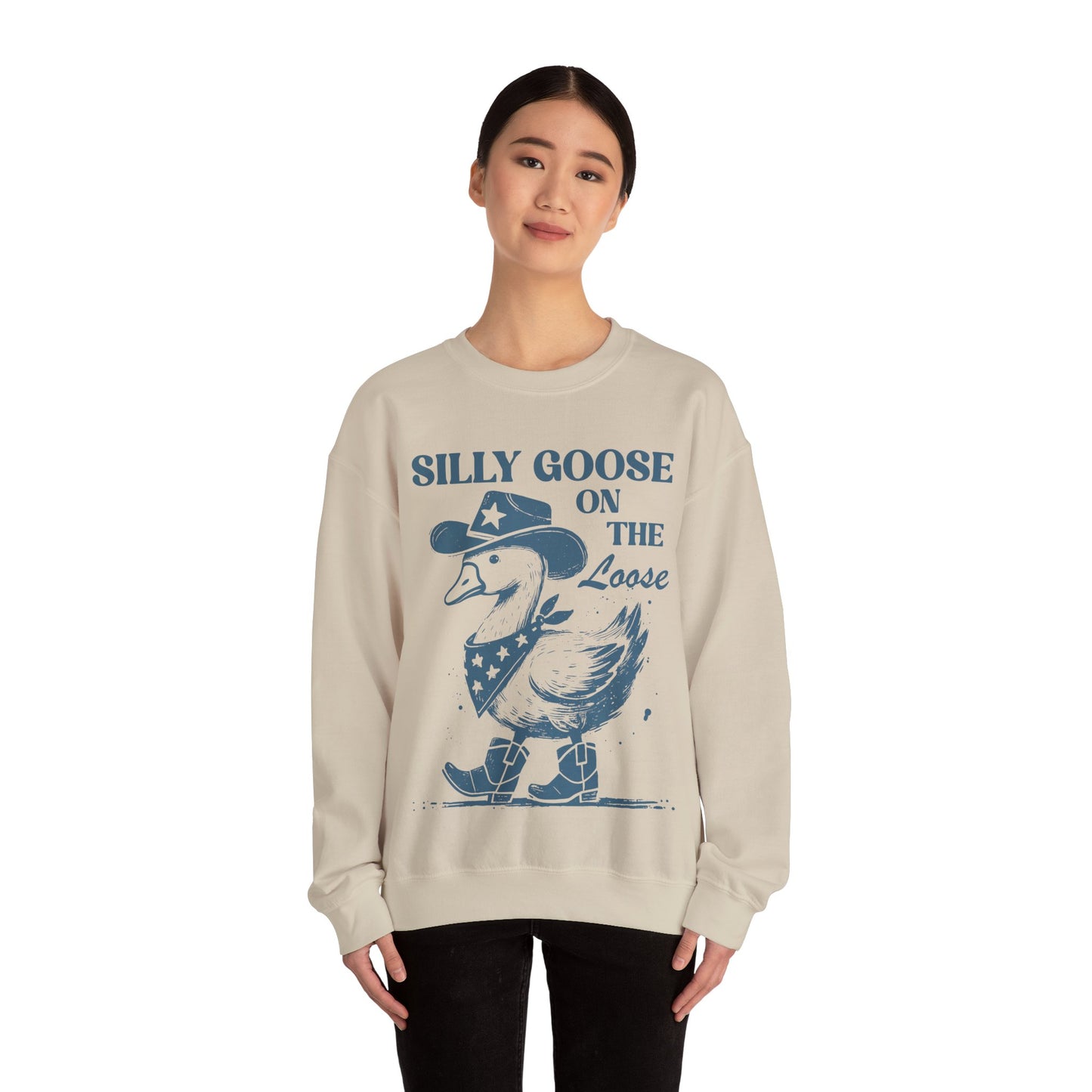 Silly Goose On The Loose - Crewneck Sweatshirt