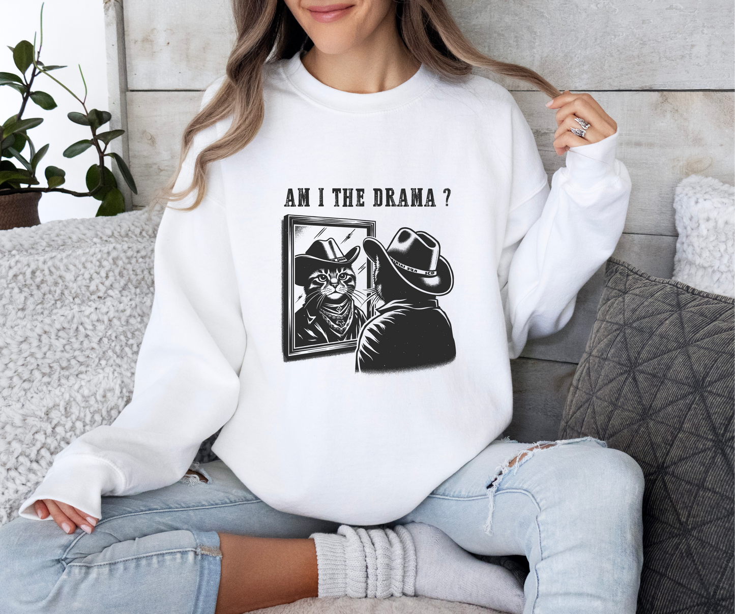 Am I The Drama? - Crewneck Sweatshirt